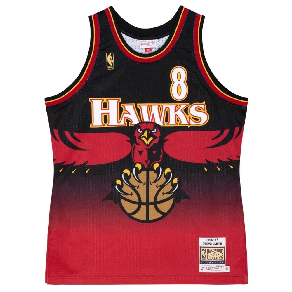 ✔️ ATLANTA HAWKS STEVE SMITH SWINGMAN JERSEY 96-97